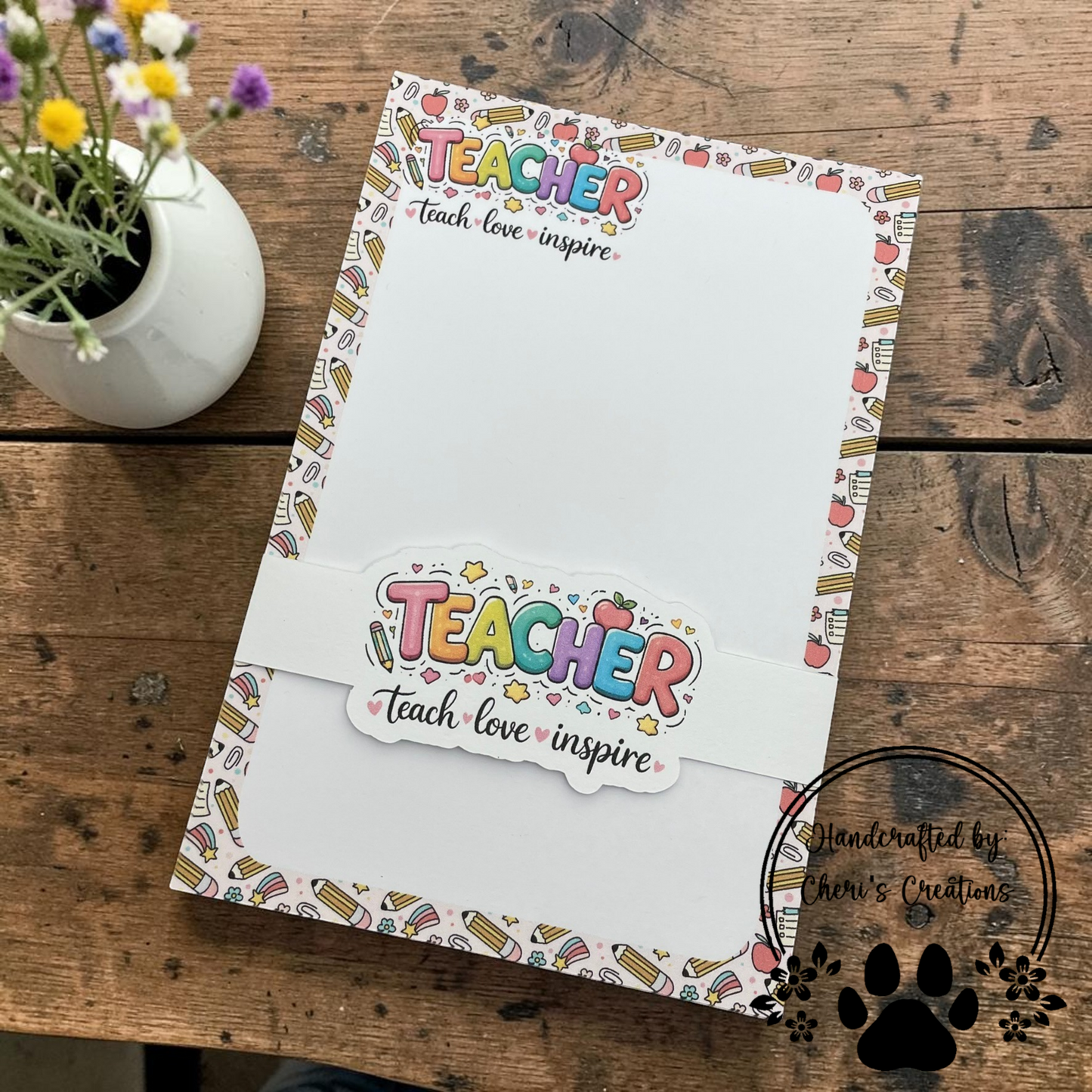 Bright Teacher Notepad – Teacher Memo Pad