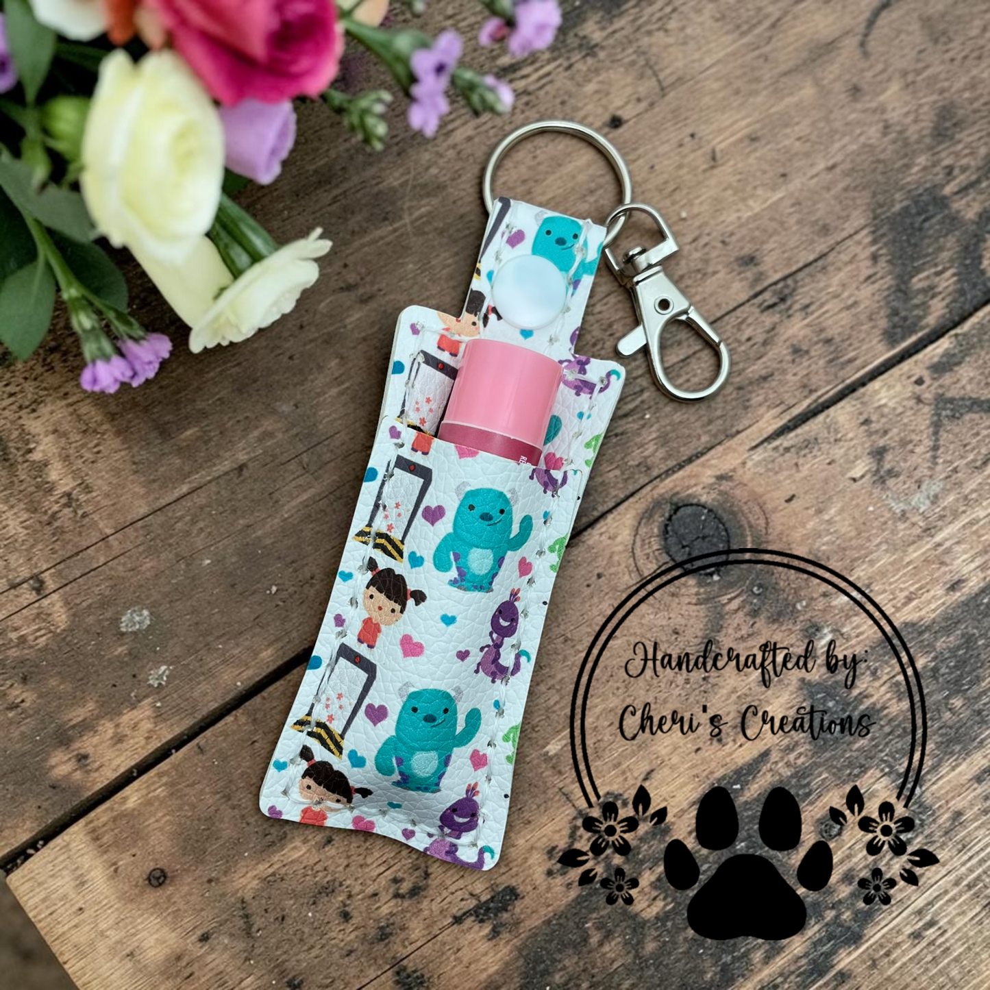 Silly Monster Chapstick Holder Keychain – Lip Balm Holder