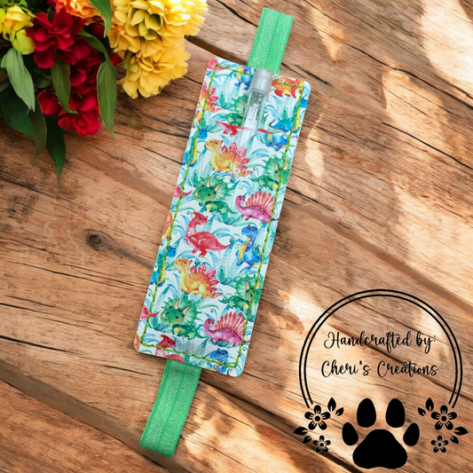 Handmade Pen & Pencil Organizer – Jurassic Rainbow Dinosaurs Journal Pen Case, Bullet Journal Accessory, Stationery Organizer for Notebooks & Planners