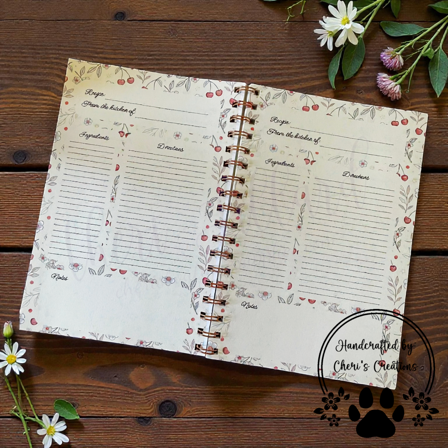 Coquette Cherries Recipe Journal