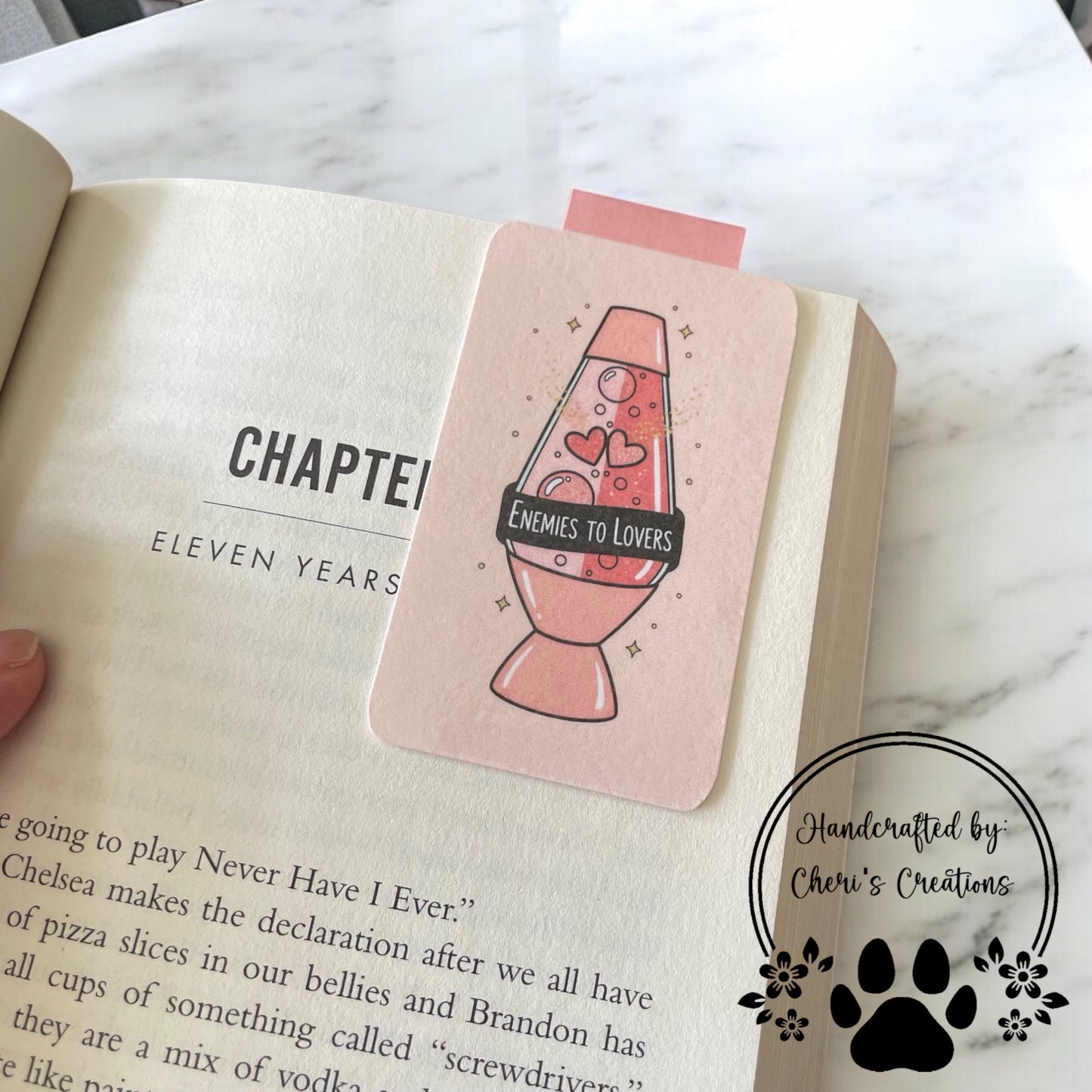 Retro Lava Lamp Magnetic Bookmark – Fun Book Lover Gift