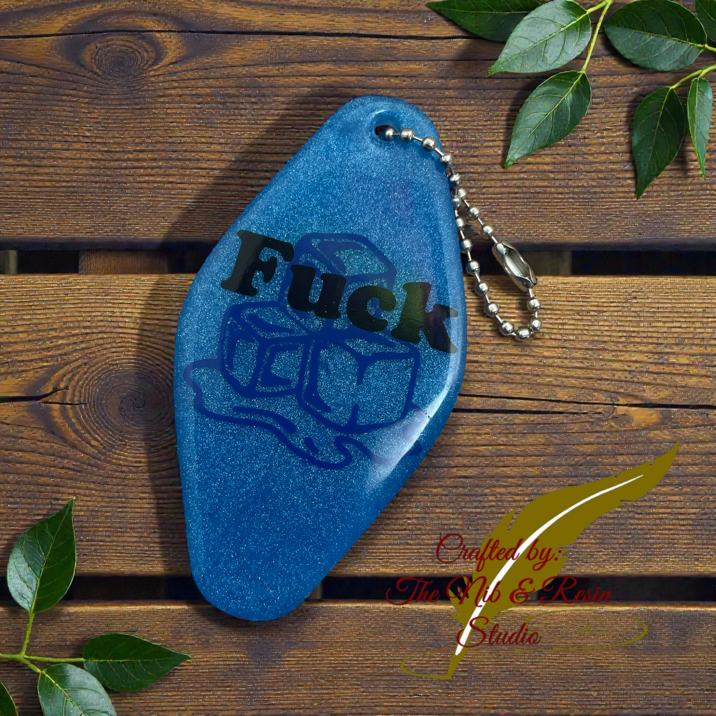 F Ice Hotel Style Keychain