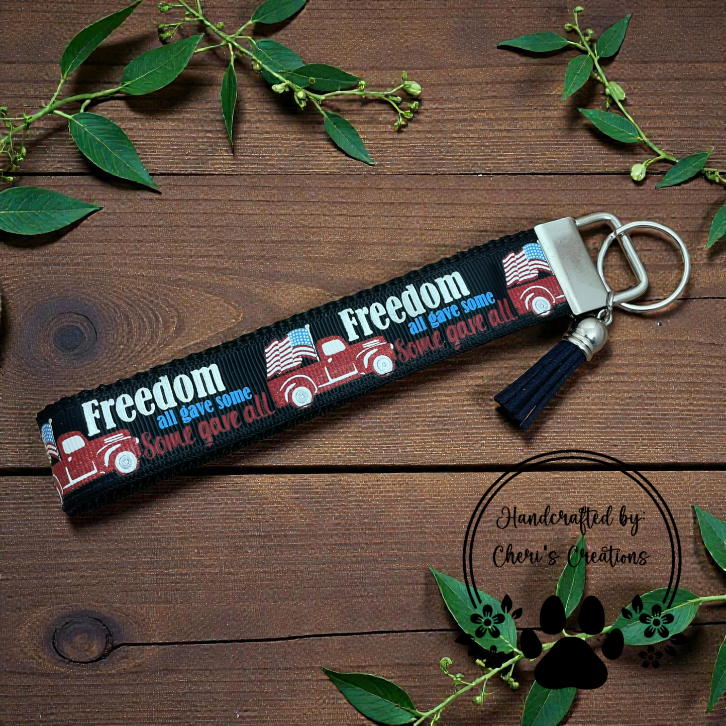 Wristlet Keychain - Freedom Truck Key Fob
