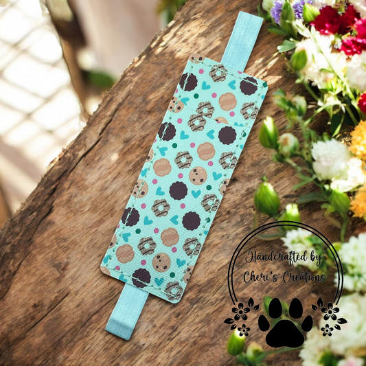 Handmade Pen & Pencil Organizer – GS Cookies on Mint Green Journal Pen Case, Bullet Journal Accessory, Stationery Organizer for Notebooks & Planners