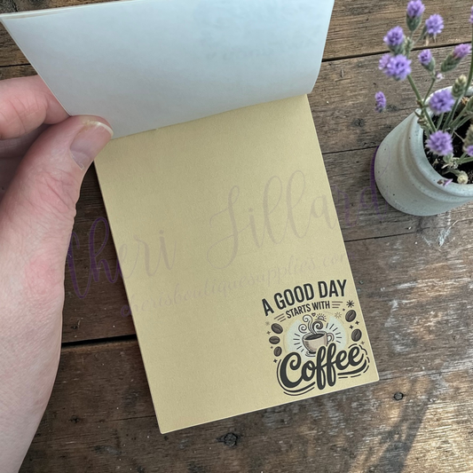 Coffee Mini Notepad – Cute Coffee Memo Pad