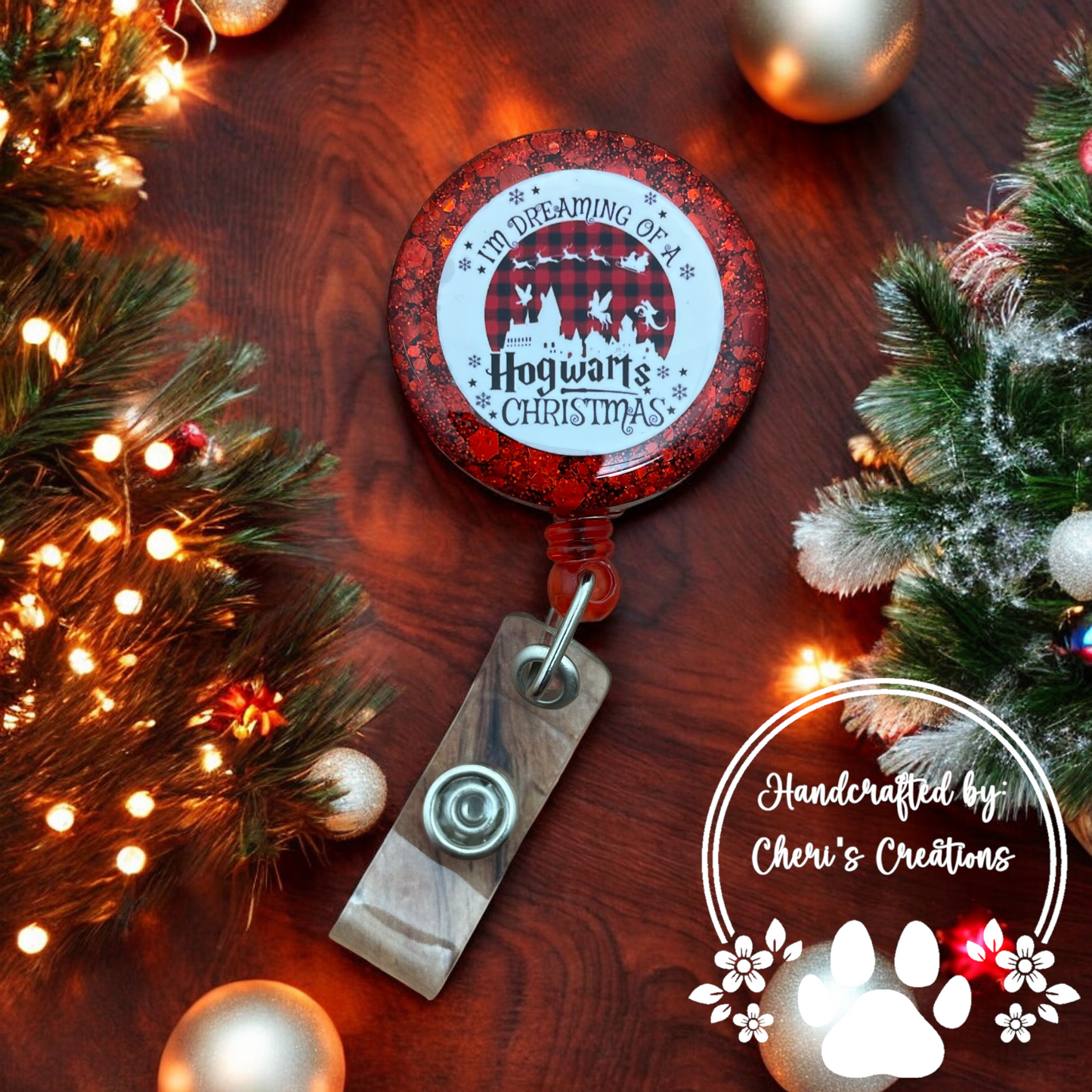 Magical Wizard Christmas Badge Reel