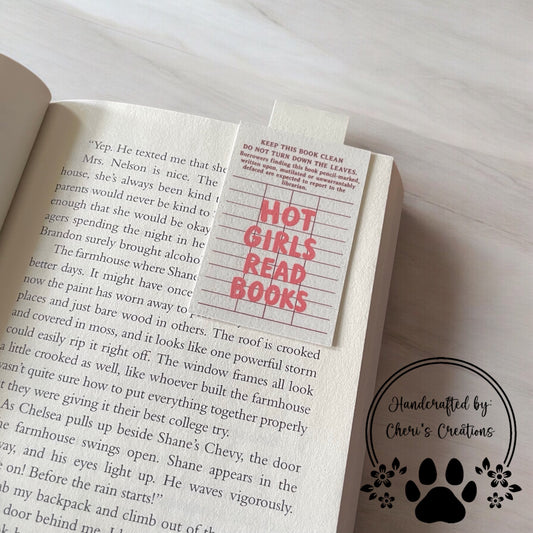 Retro Library Card Magnetic Bookmark – Vintage Book Lover Gift