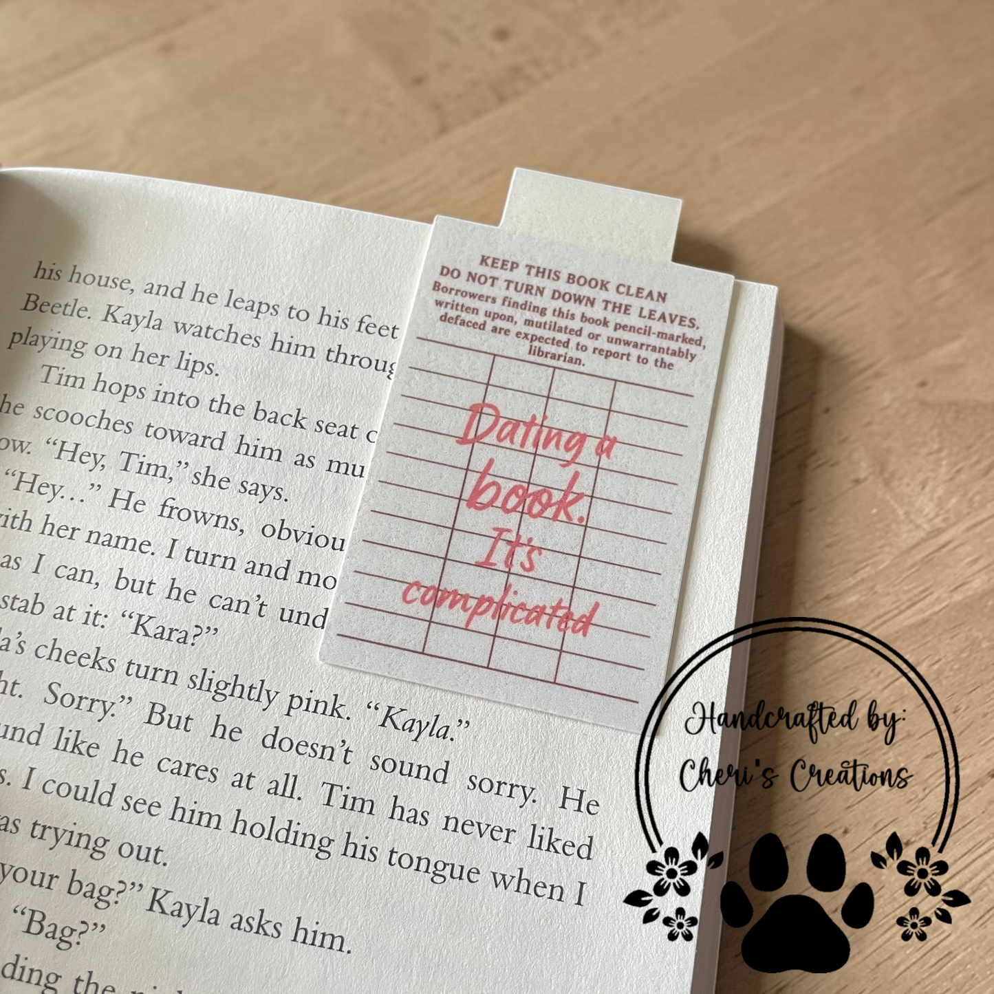 Retro Library Card Magnetic Bookmark – Vintage Book Lover Gift