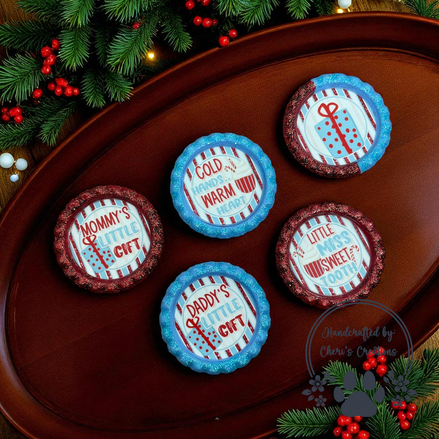 Christmas Gift Bottle Cap Set