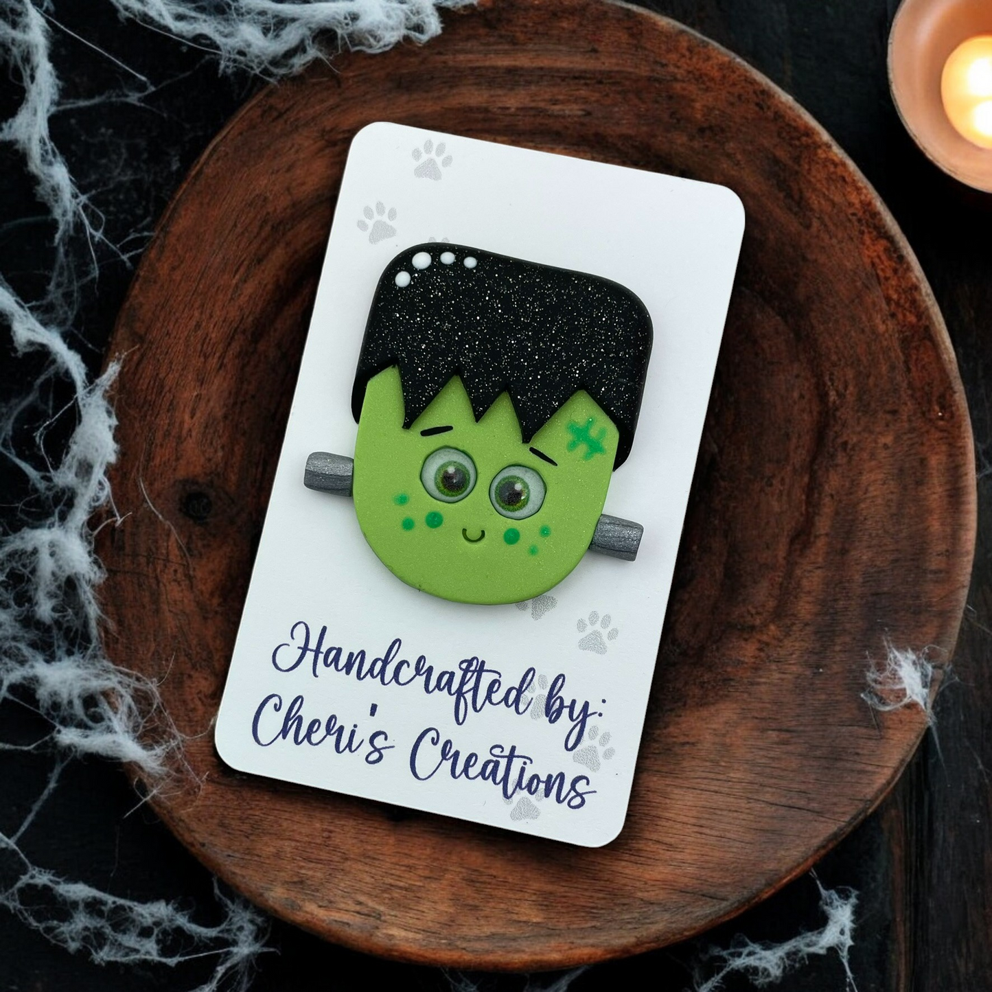 Frankie Frankenstein Polymer Clay Embellishment
