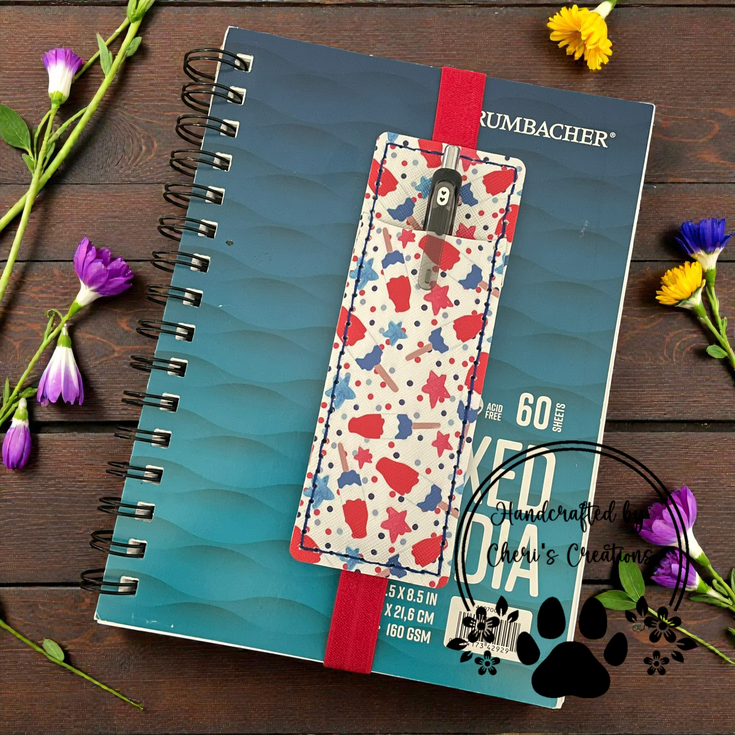 Pen Pouch - Patriotic Popsicles Journal Pen Holder