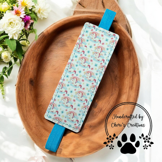 Handmade Pen & Pencil Organizer – Rainbow Unicorns Journal Pen Case, Bullet Journal Accessory, Stationery Organizer for Notebooks & Planners