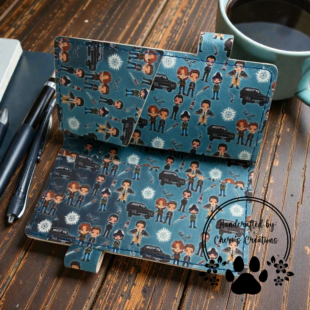 The Family Business Faux Leather Checkbook Holder