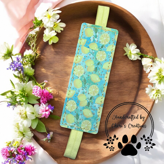 Handmade Pen & Pencil Organizer – Sweet Lemons Journal Pen Case, Bullet Journal Accessory, Stationery Organizer for Notebooks & Planners
