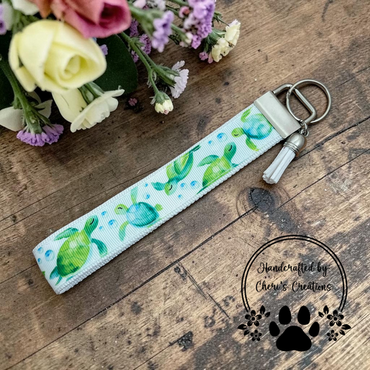 Sea Turtles Wristlet Keychain