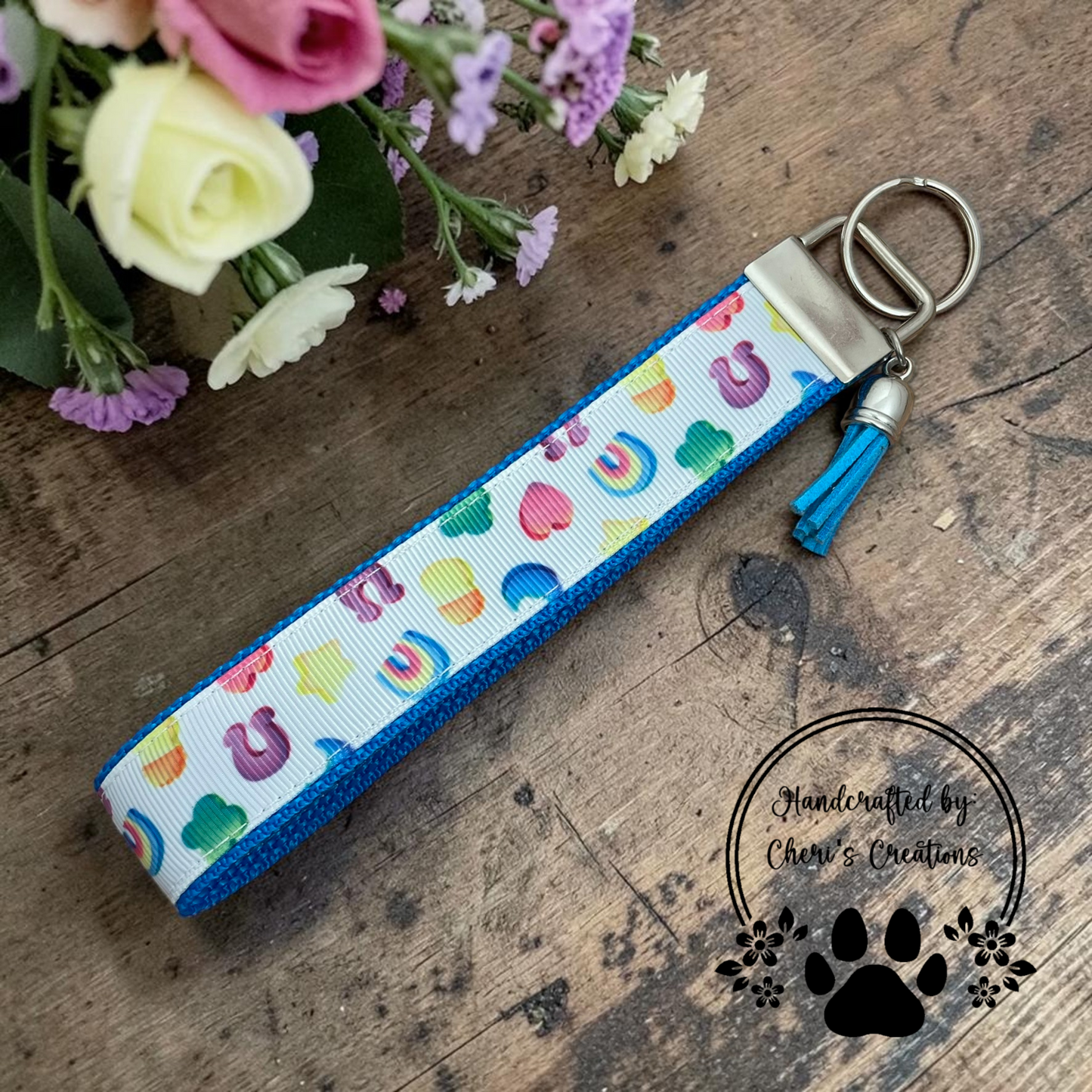 Lucky Marshmallows Wristlet Keychain