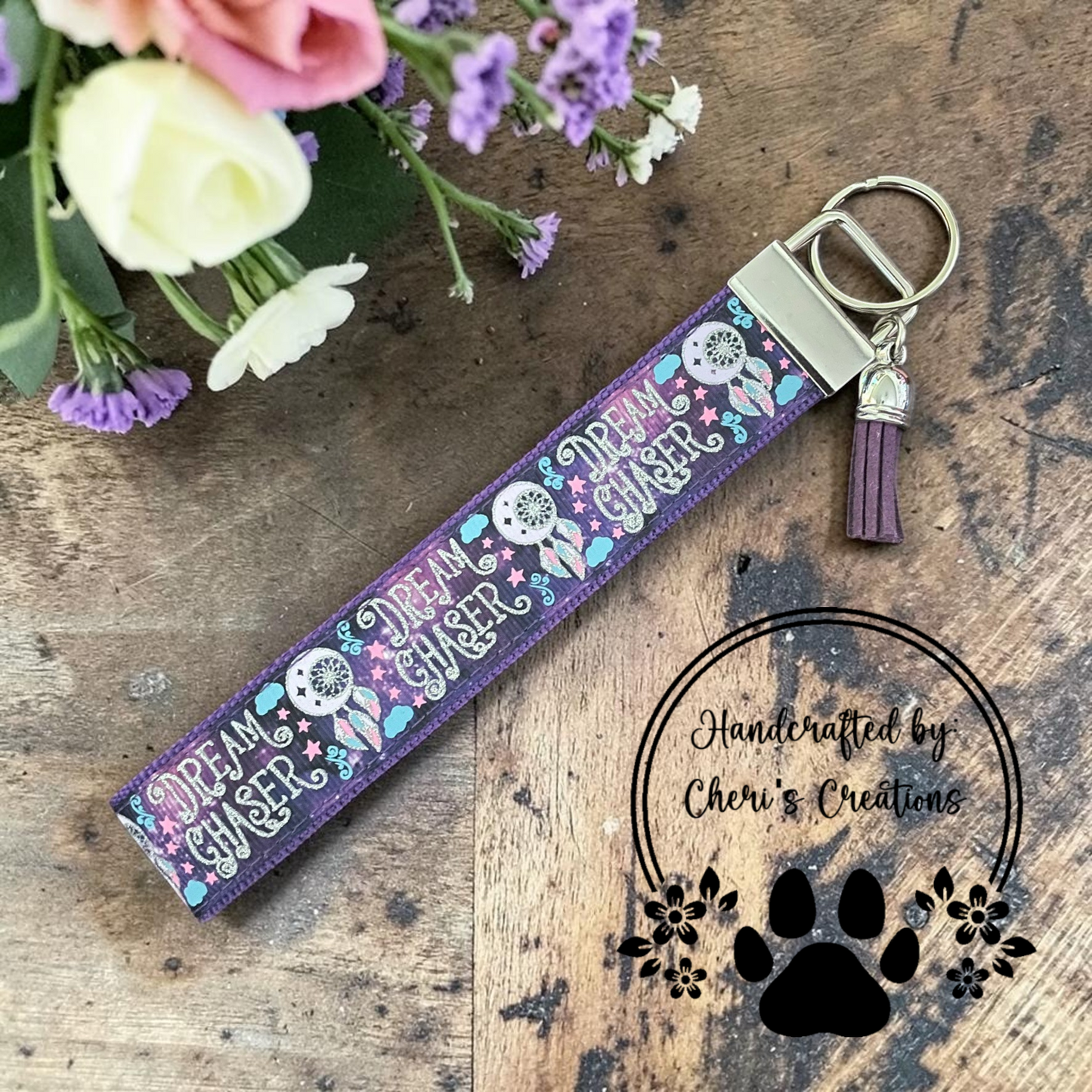 Dream Catcher Wristlet Keychain
