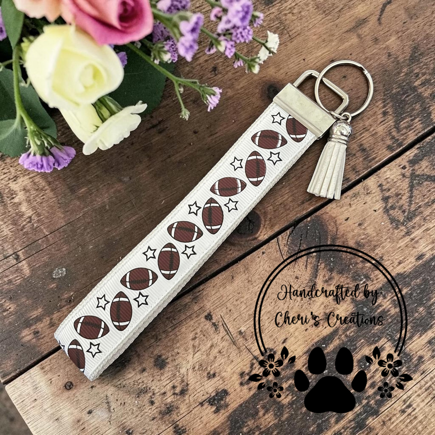 Team Footballs Wristlet Keychain - Limited Edition