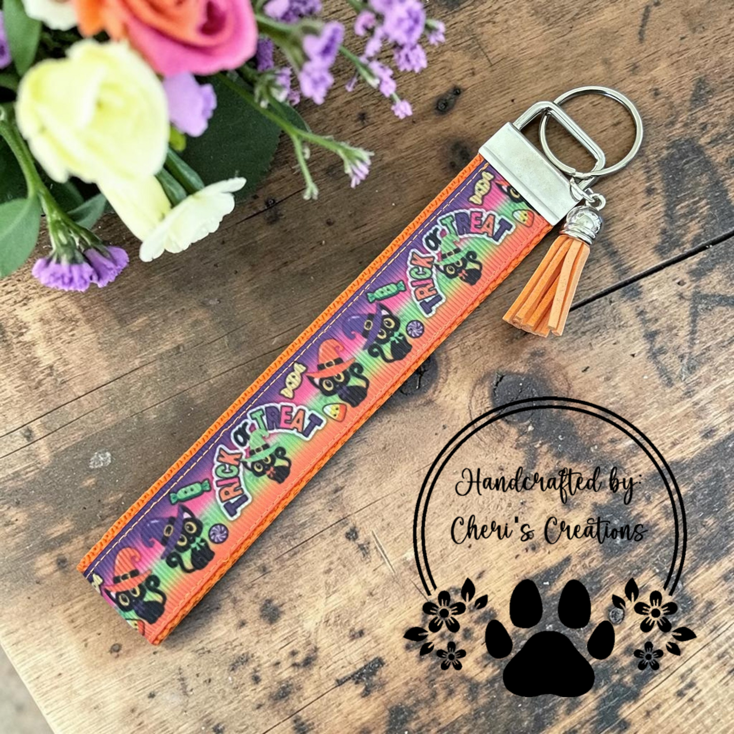 Witch Cat Wristlet Keychain - Limited Edition