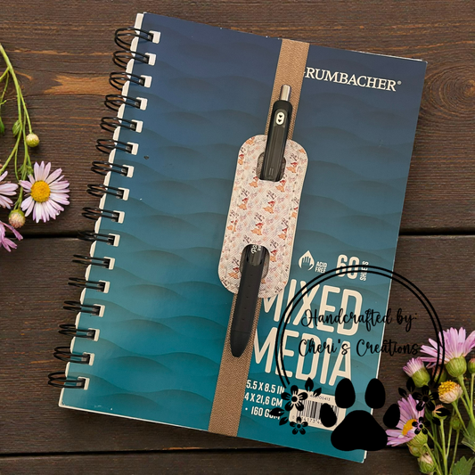 Pen Holder - Woodland Animals Elastic Pen Bookmark