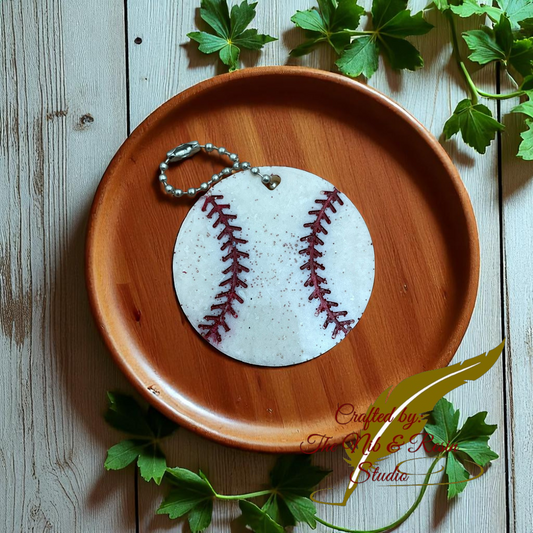 Baseball Resin Keychain – Sports Keychain