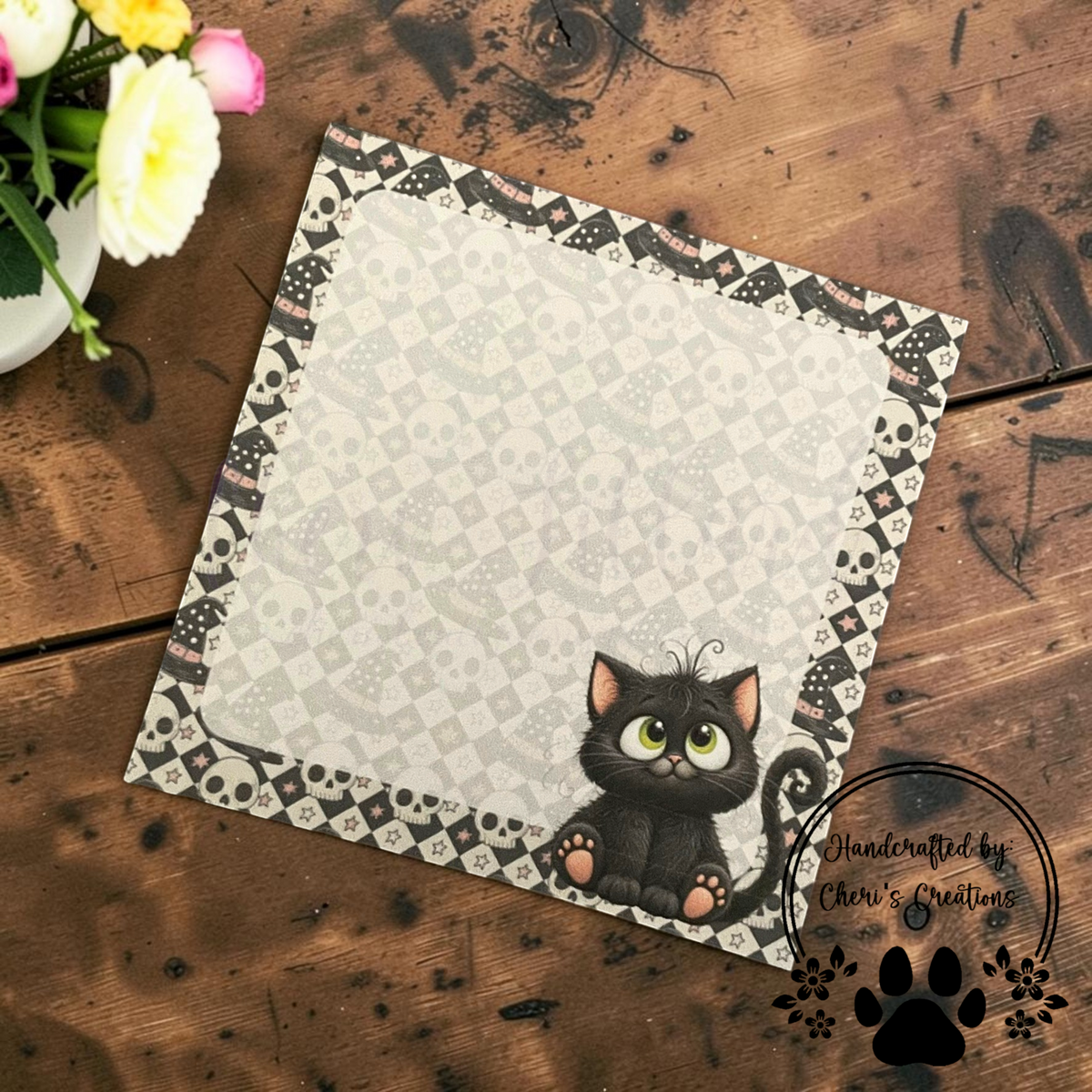 Black Cat Memo Pad