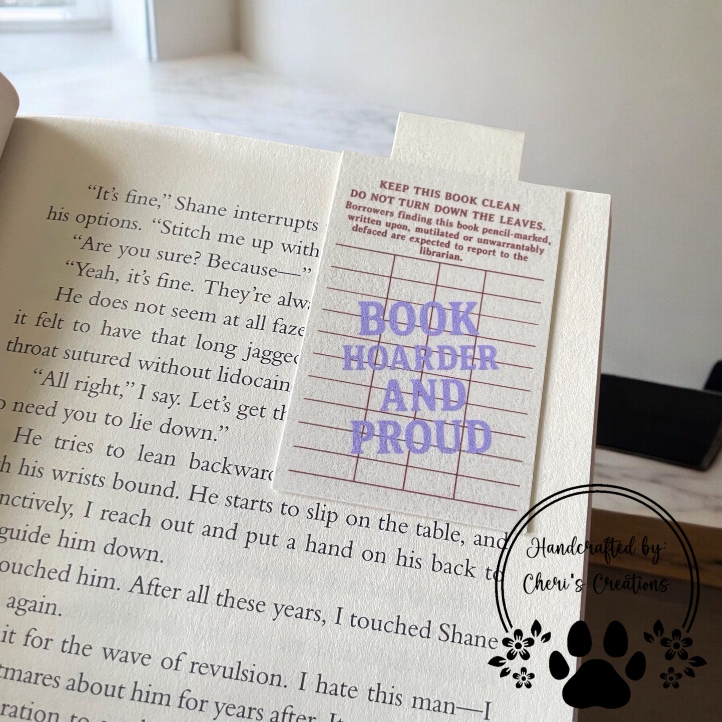 Retro Library Card Magnetic Bookmark – Vintage Book Lover Gift
