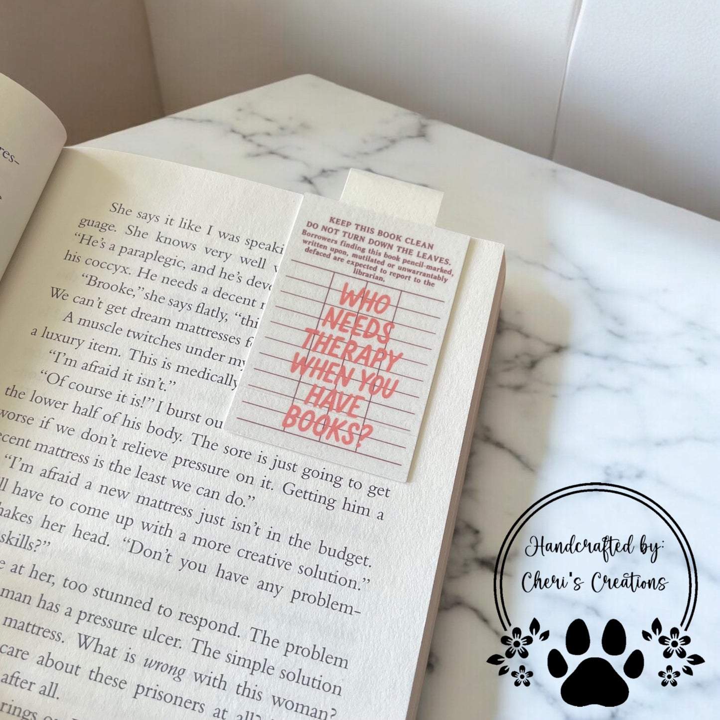 Retro Library Card Magnetic Bookmark – Vintage Book Lover Gift