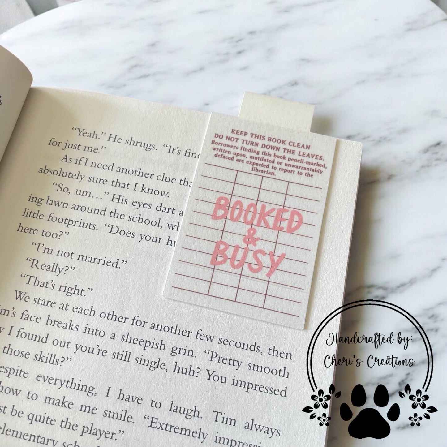 Retro Library Card Magnetic Bookmark – Vintage Book Lover Gift