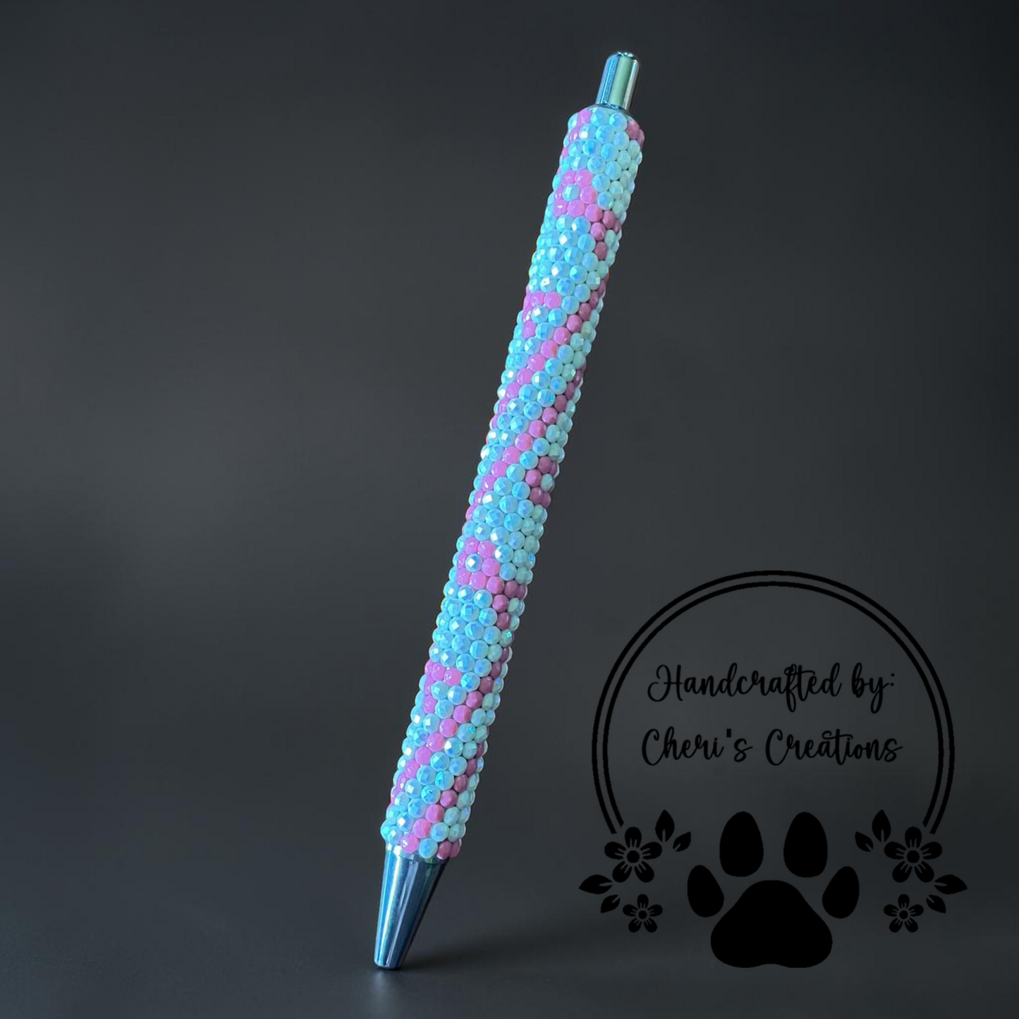 Breast Cancer Awareness Rhinestone Bling Ballpoint Pen