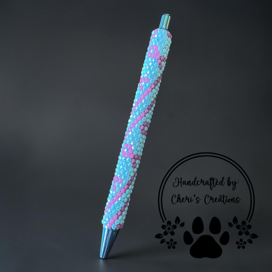 Breast Cancer Awareness Rhinestone Bling Ballpoint Pen