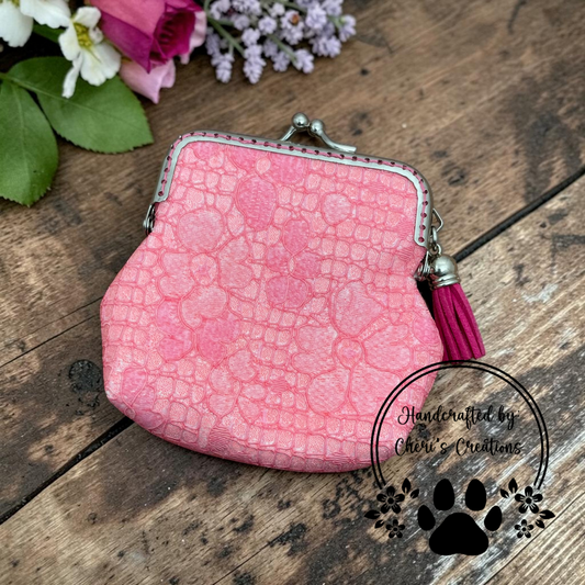 Pink Lace Coin Purse
