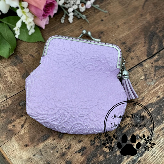 Lavender Lace Coin Purse