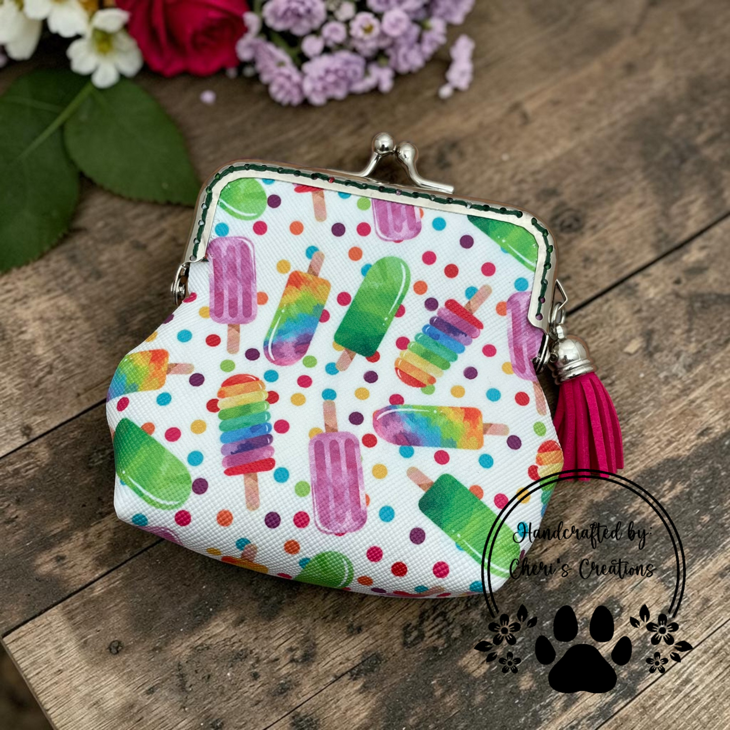 Rainbow Ice Pop Coin Purse