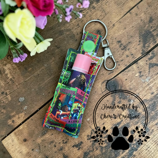 Spooky Story Books Chapstick Holder Keychain – Lip Balm Holder