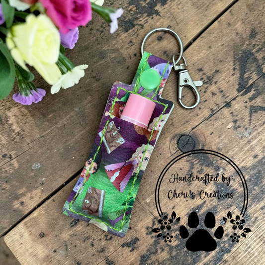 Witchy Halloween Chapstick Holder Keychain – Lip Balm Holder