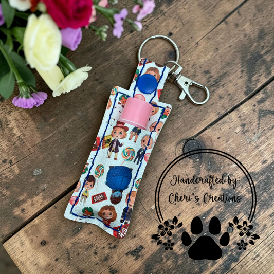 Whimsical Candy Chapstick Holder Keychain – Lip Balm Holder