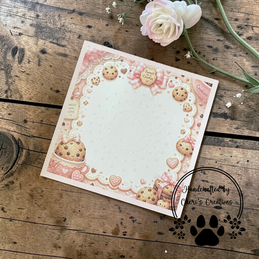 Chocolate Chip Memo Pad – Cute Cookie Notepad