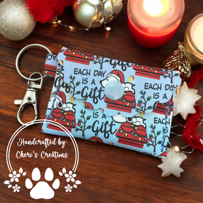 Each Day is a Gift Mini Keychain Wallet