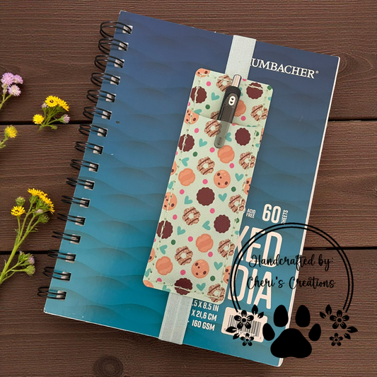 Pen Pouch - Cookies on Mint Journal Pen Holder