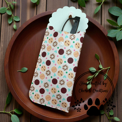 Glasses Case - Cookies on Pink Case for Glasses