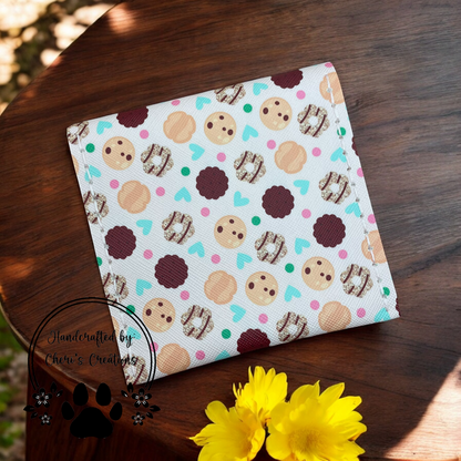 Cookies on Pink Sanitary Pouch