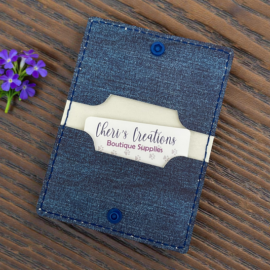 Card Wallet - Denim Slim Pocket Wallet