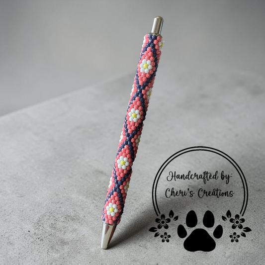 Diamonds & Daisies Rhinestone Bling Ballpoint Pen