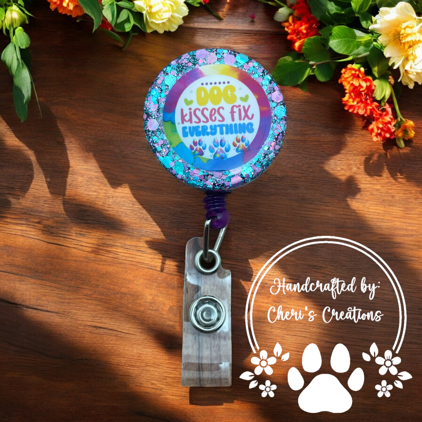 Dog Kisses Fix Everything Badge Reel