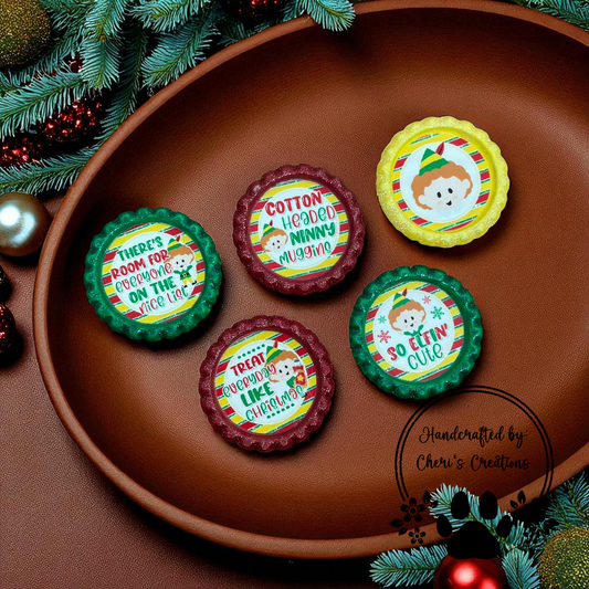 Holiday Elf-Inspired Bottle Cap Set