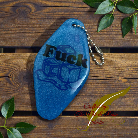 F Ice Hotel Style Keychain