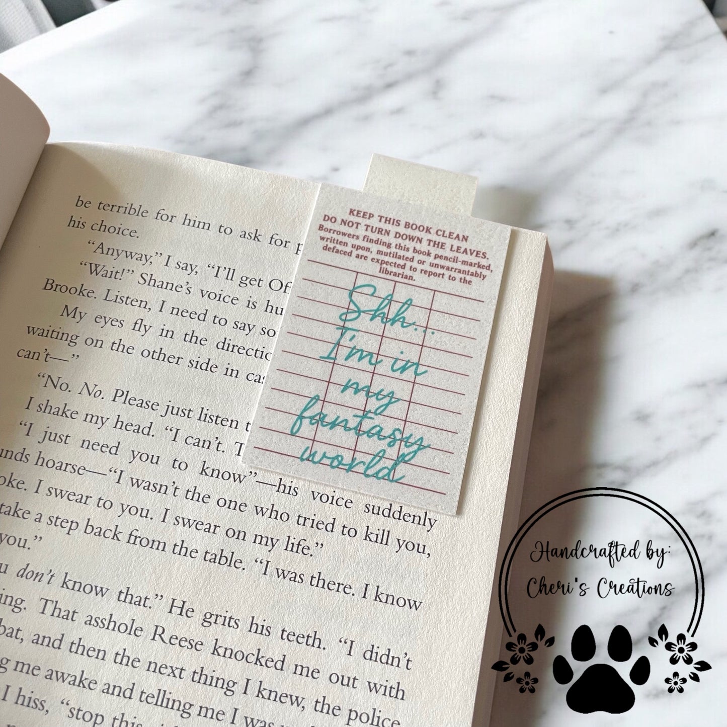 Retro Library Card Magnetic Bookmark – Vintage Book Lover Gift