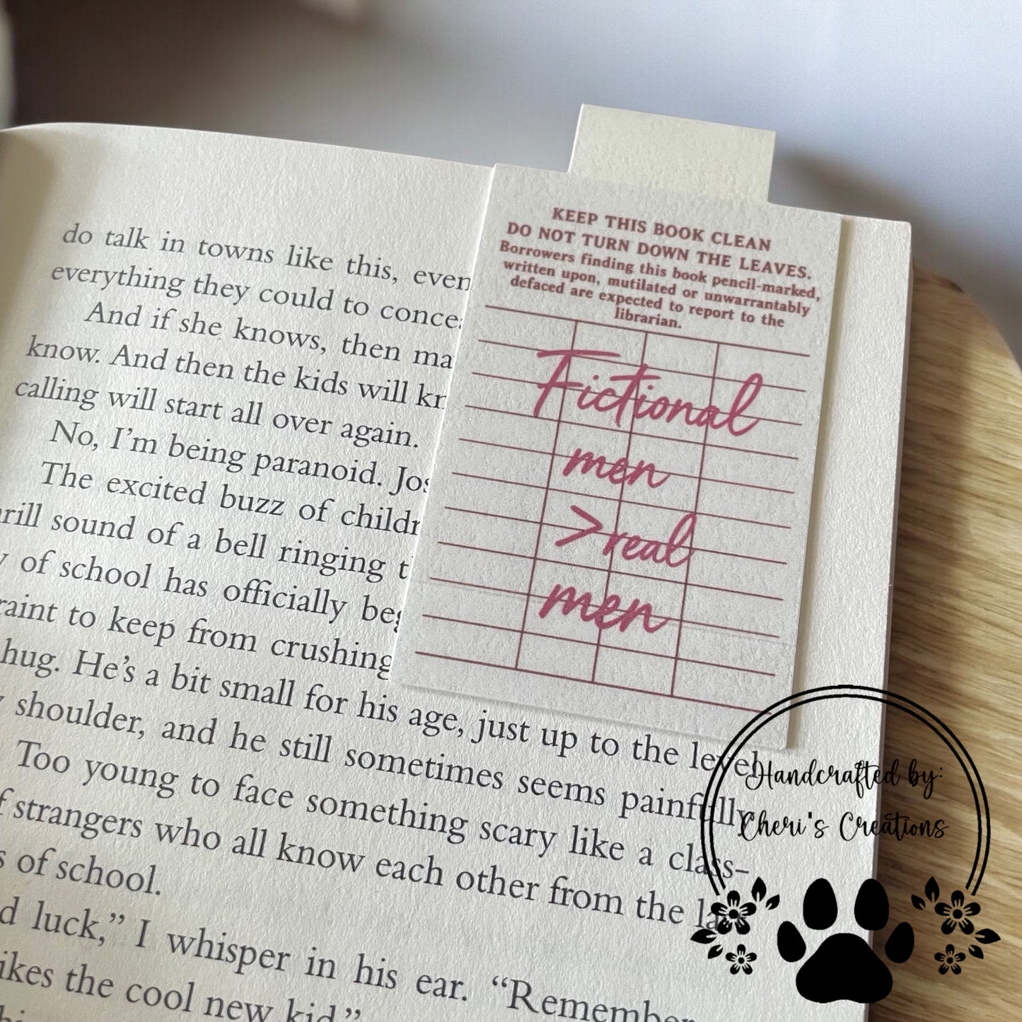 Retro Library Card Magnetic Bookmark – Vintage Book Lover Gift