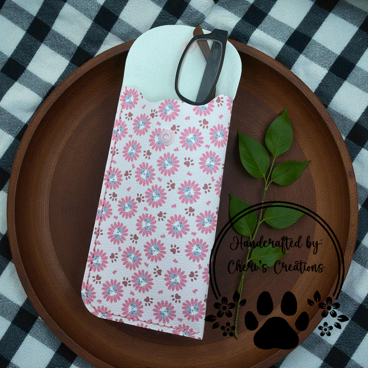 Glasses Case - Flower Kitties Case for Glasses